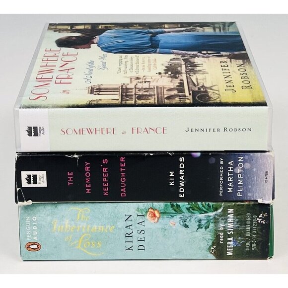 Lot 3 AUDIOBOOK Novels Books on CD Somewhere in France Memory Keeper's Daughter - Picture 2 of 3